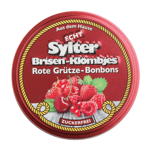 ECHT SYLTER Rote Gr&uuml;tze Bonbons zuckerfrei