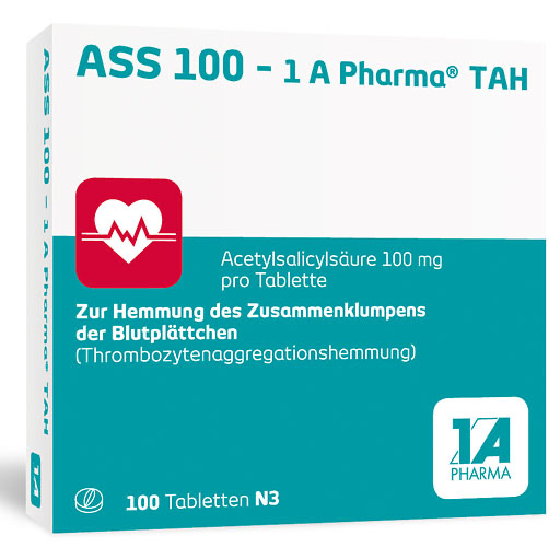 ASS 100-1A Pharma TAH Tabletten