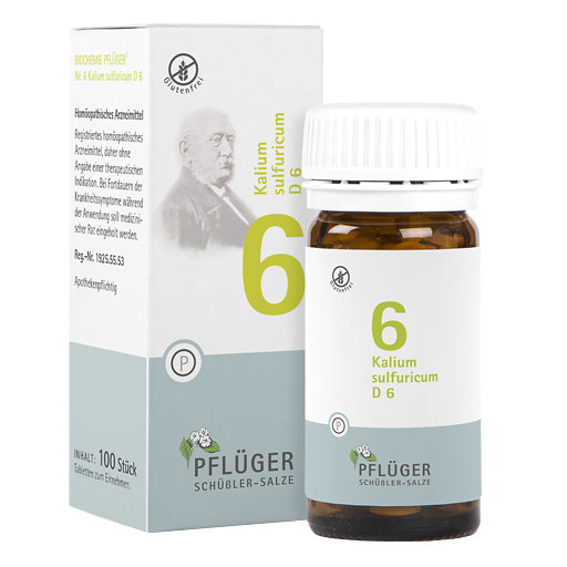 BIOCHEMIE Pfl&uuml;ger 6 Kalium sulfuricum D 6 Tabl.