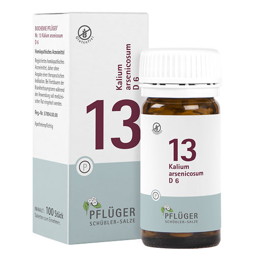 BIOCHEMIE Pfl&uuml;ger 13 Kalium arsenicosum D 6 Tabl.