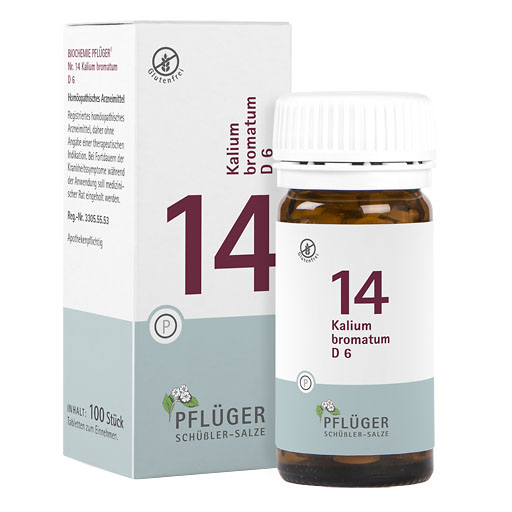 BIOCHEMIE Pfl&uuml;ger 14 Kalium bromatum D 6 Tabletten