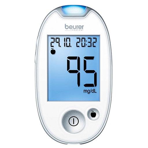 BEURER GL44 Blutzuckermessger&auml;t mg/dl wei&szlig;