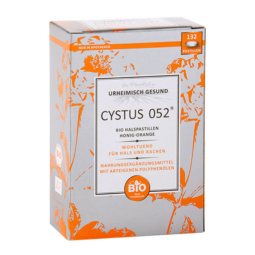 CYSTUS 052 Bio Halspastillen Honig Orange