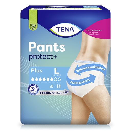 TENA PANTS Plus L bei Inkontinenz