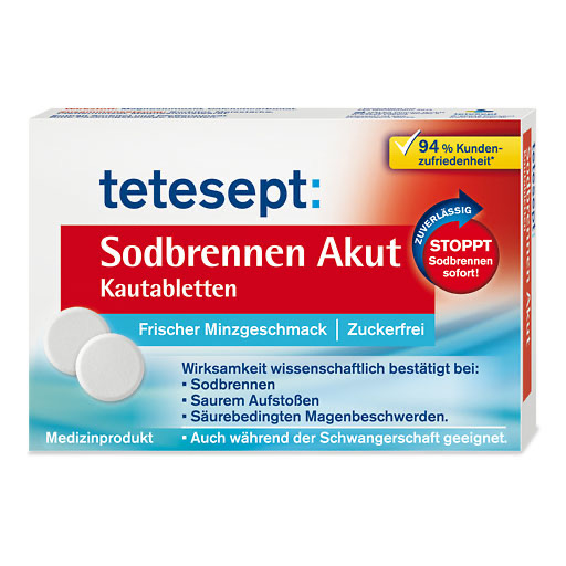 TETESEPT Sodbrennen Akut Kautabletten