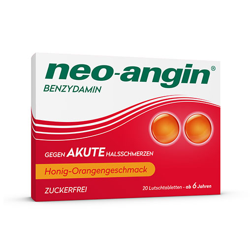 NEO-ANGIN Benzydamin akute Halsschmerz.Honig-Oran.