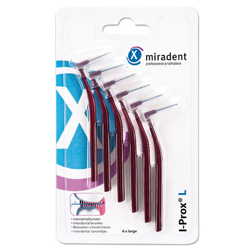 MIRADENT Interdentalb&uuml;rste I-Prox L 0,8 mm bordea.