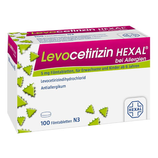 LEVOCETIRIZIN HEXAL bei Allergien 5 mg Filmtabl.