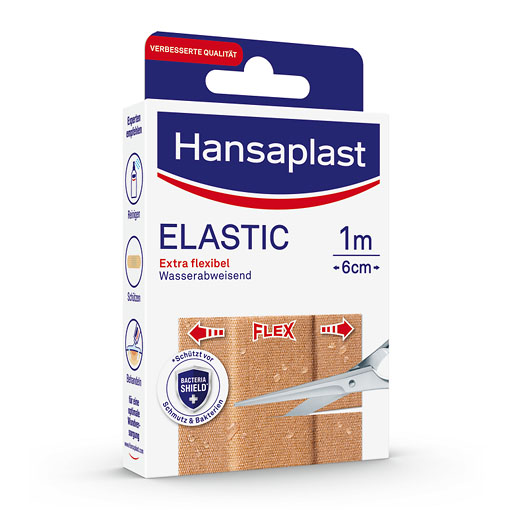 HANSAPLAST Elastic Pflaster 6 cmx1 m