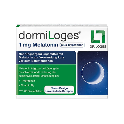 DORMILOGES 1 mg Melatonin plus Tryptophan Filmtab.