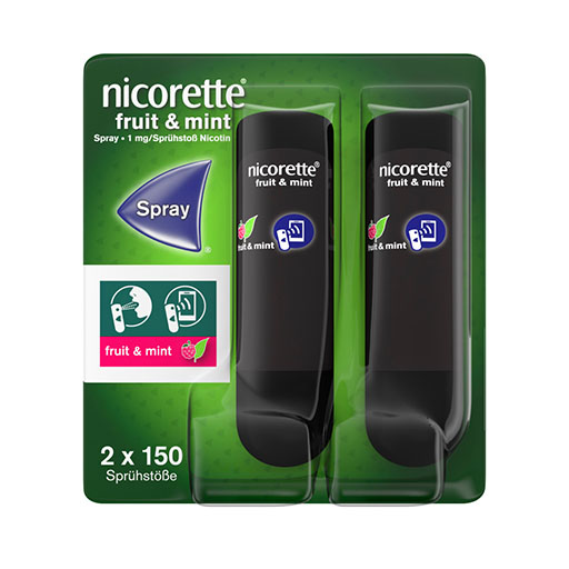 nicorette&reg; Fruit & Mint Spray 1 mg/Spr&uuml;hsto&szlig; NFC
